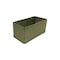 John Louis Home Half Rectangle Fabric Storage Bin, Tweed, Green, 11 in W BIN-HR-T03 - alternate 1